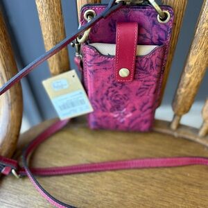 Patricia Nash wallet/phone case. Etched Rose